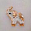 Vibrant Beaded Elephant Brooch – Beautiful and Cheerful (1)