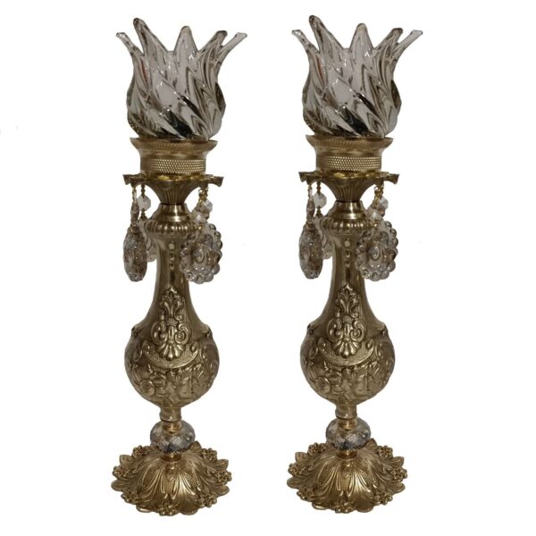 Vintage-Inspired Brass Candlesticks for Cozy Evenings (2)