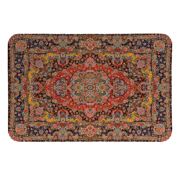 Washable Placemat – Table Mat for Everyday Meals & Party Set of 6 with Carpet Design (4x)