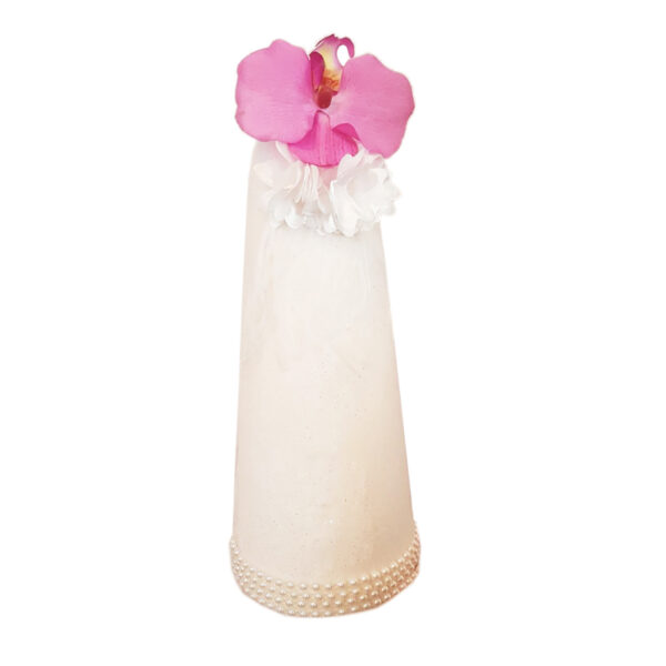Wedding Sugar Cone in Delicate Fabric Flowers – Suitable for Engagement & Bachelorette, (5x)
