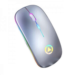 罗技无线游戏鼠标 – 4 个按键，RGB 灯光，静音点击，USB 接收器，光学传感器