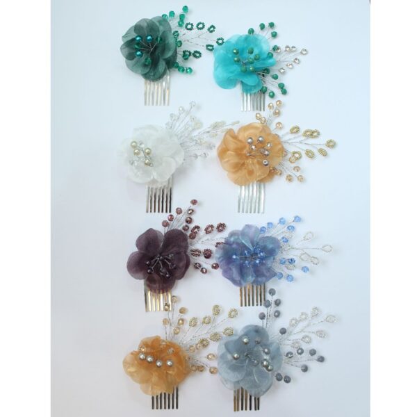 Women's Hair Comb Clip – Elegant Flower Style, 2 Pcs (3)