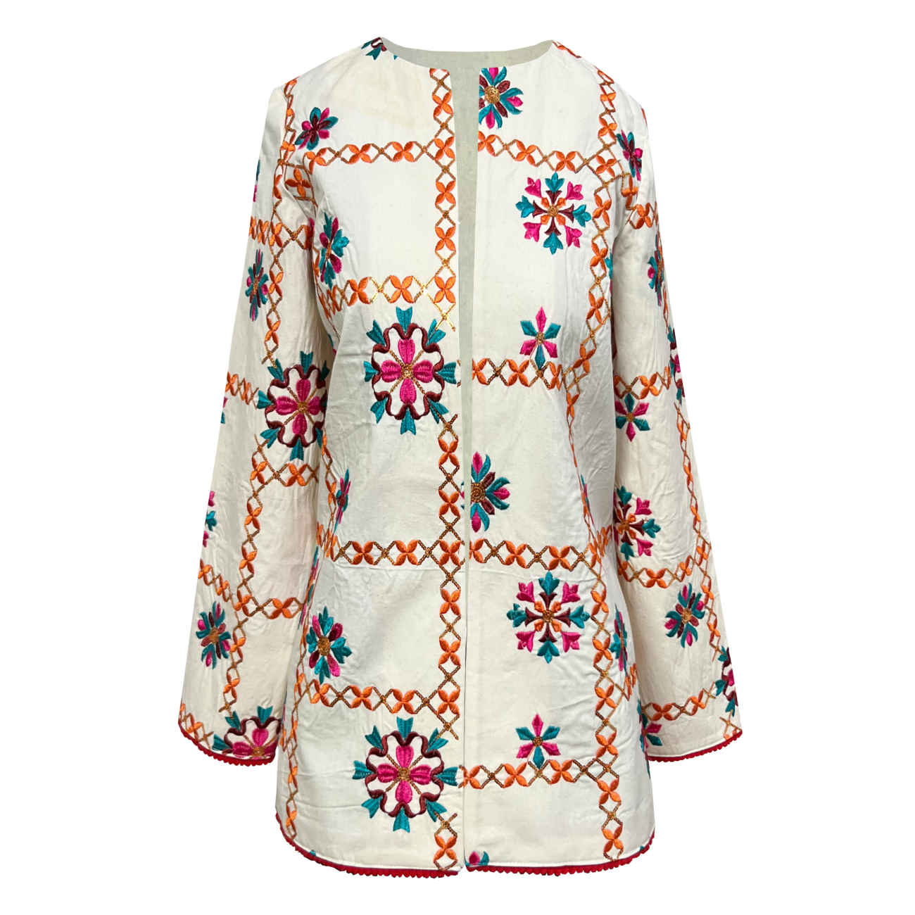 Main image of 波斯刺绣风格奶油色曼托