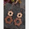 Artisan Wooden Earring – Minimalist Lightweight Jewelry for Everyday Fashion (2)