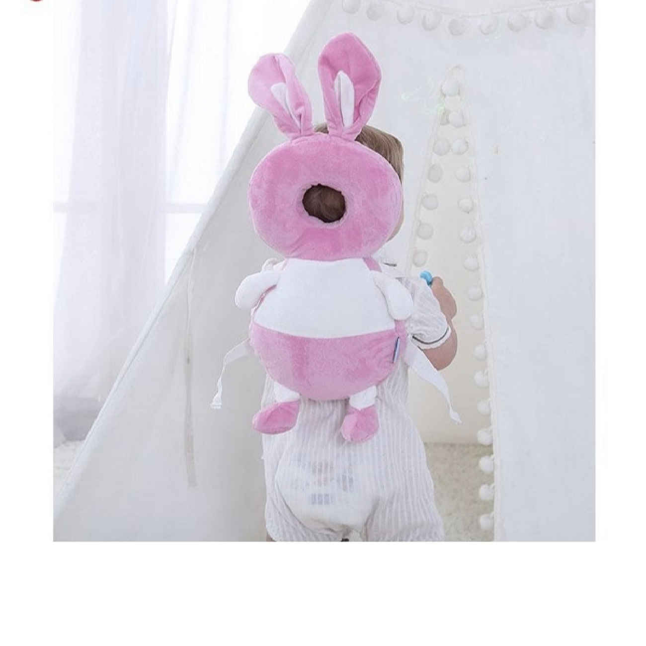 婴儿头部防护枕 – 柔软防摔,萌趣兔子造型,舒适加倍