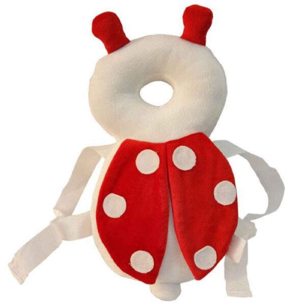 Baby Head Protector – Backpack Style Infant Head Cushion with Ladybug Design (2)