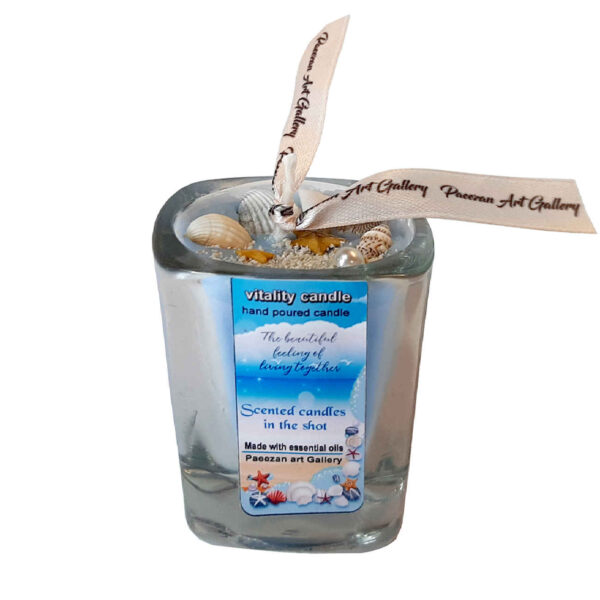 Blue Handmade Candle, The Spirit of the Ocean in Every Flam (1)