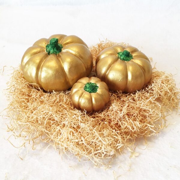 Classic Pumpkin Ornament Suitable for Harvest and Autumn Themes (Set of 3) (4)