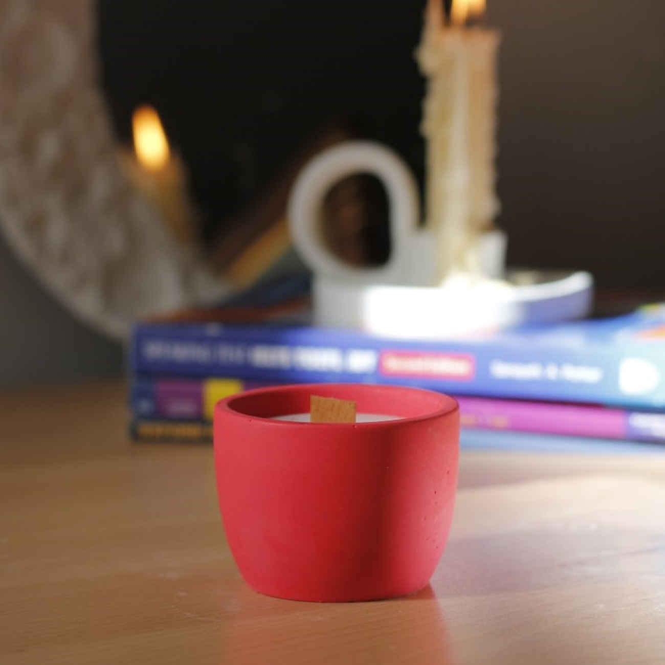 混凝土几何设计蜡烛 – 适合现代环境