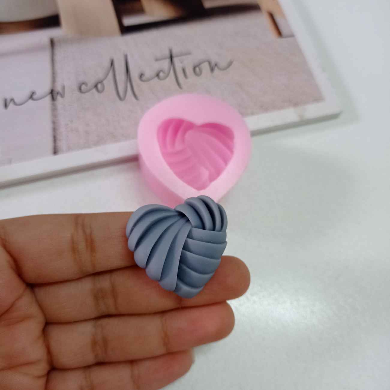 可爱小巧——最佳3D迷你爱心蜡烛模具,适合手工礼物