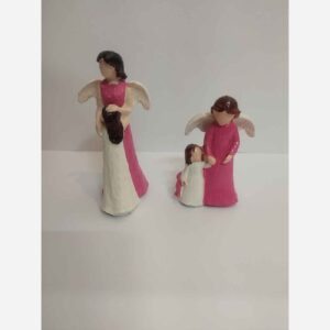 女儿雕像 – 表达爱与亲情的纪念雕塑，完美礼物（2件）