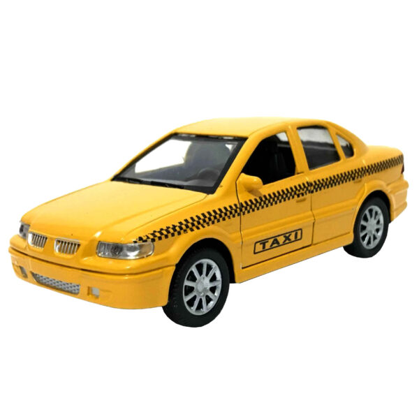Diecast Samand Taxi Toy – Realistic Car Model for Display or Play (1)