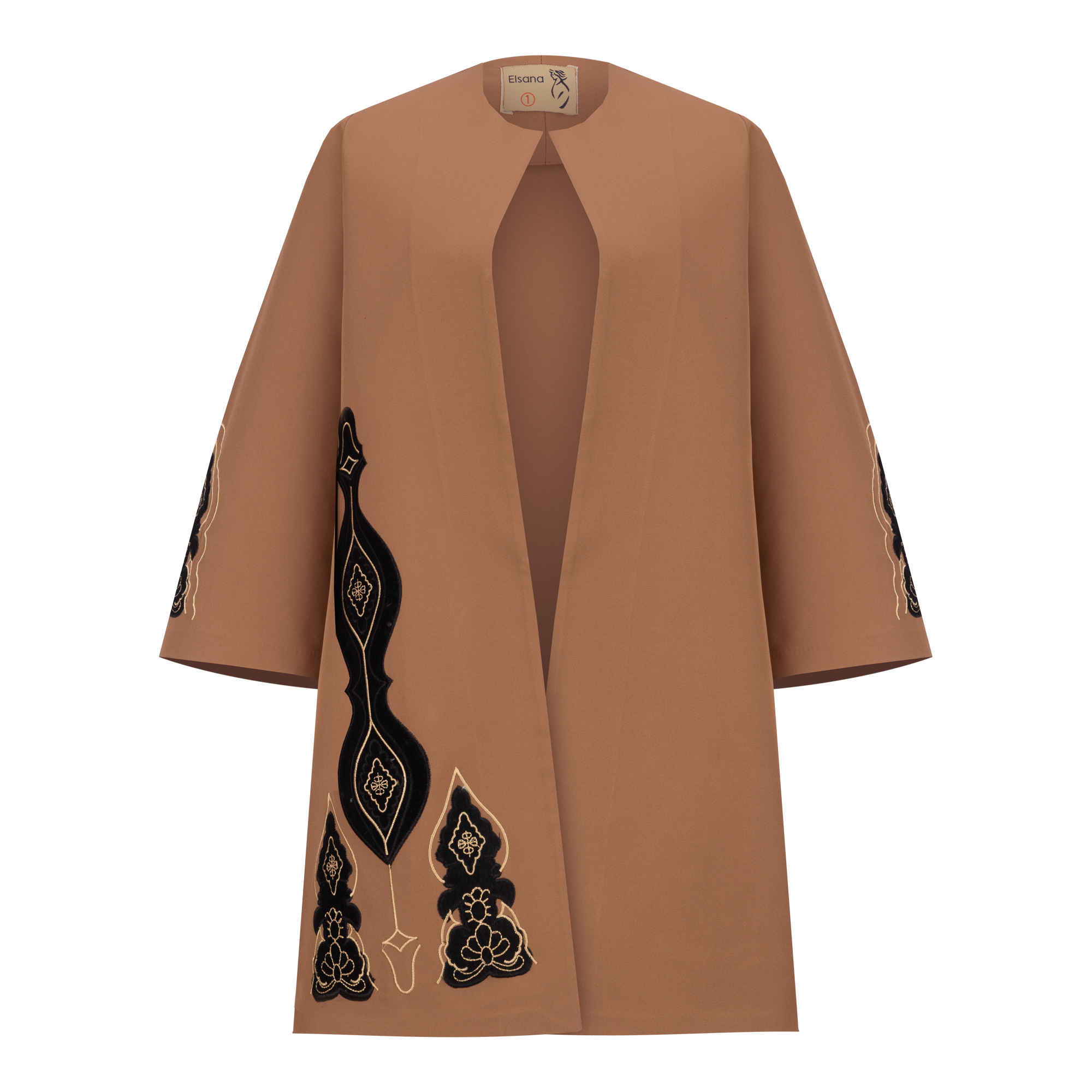 Main image of 圆领轻盈优雅伊朗曼托，适合四季穿着