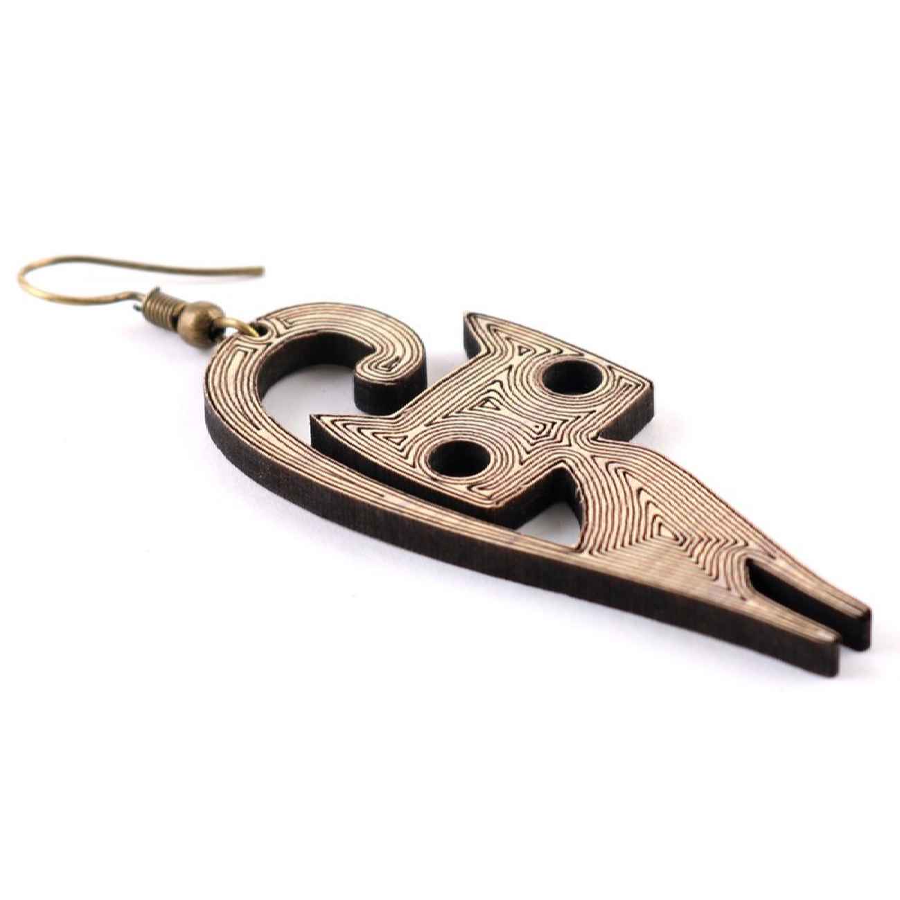 女士手工木质耳环 – 轻盈波西米亚风,送她的首饰礼物