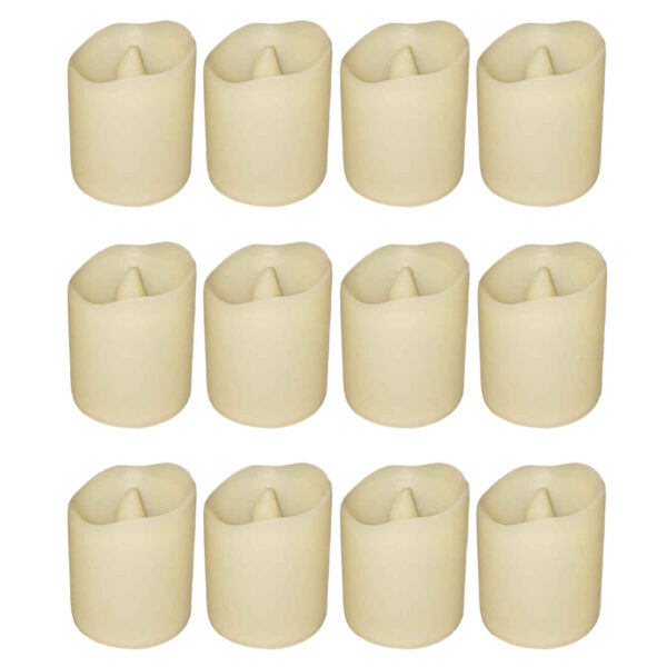 LED Flameless Candle - Battery Powered, Flame-Free and Mess-Free – Elegant Ambient Decor(x12) (4)