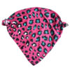 Leopard Print Mini Scarf – Pink, Blue & White – Design for Stylish Looks (2)