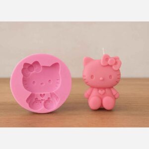 用Hello Kitty模具制作可爱蜡烛——送礼佳品