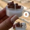 用3D小熊模具制作卡哇伊蜡烛——简单可重复使用
