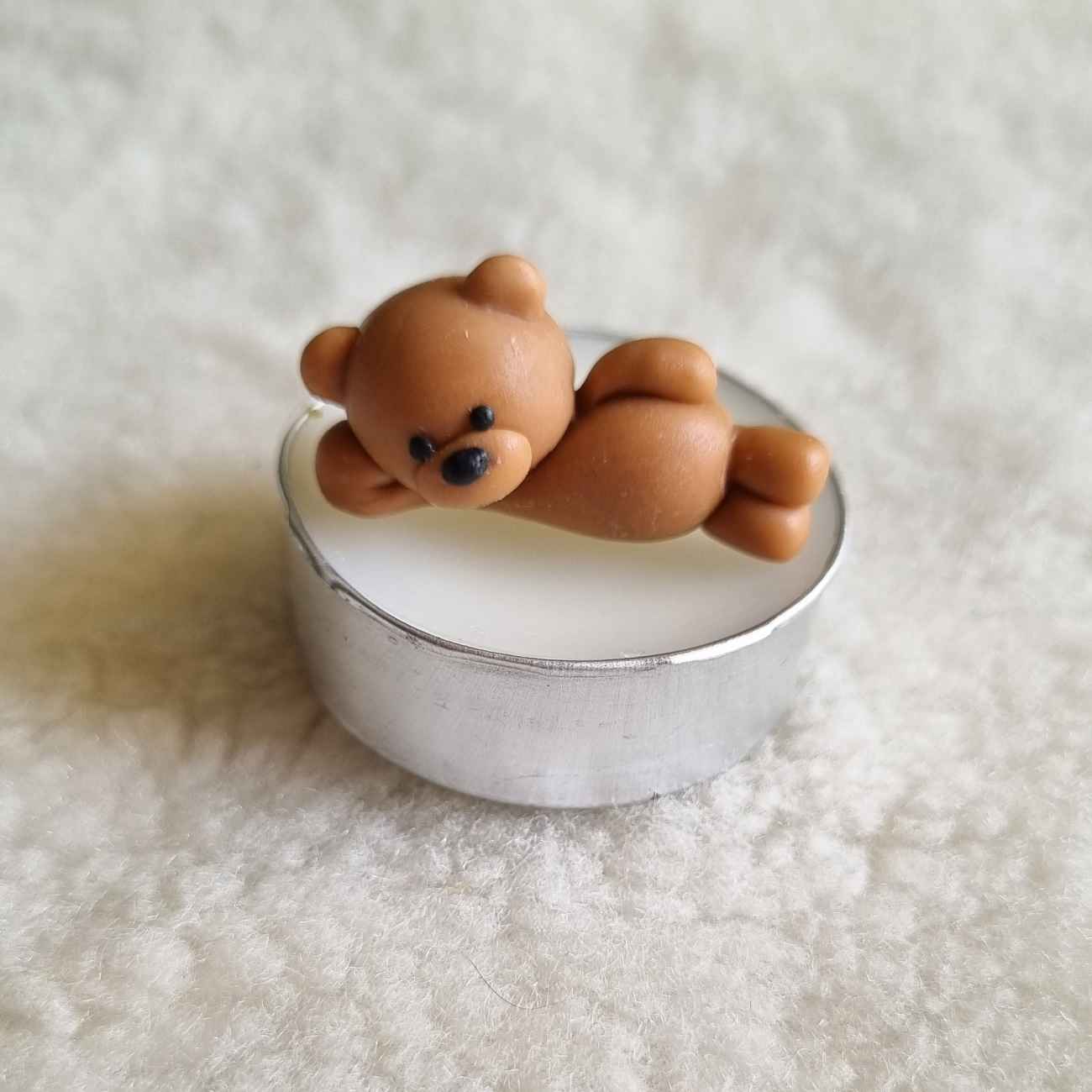 用3D小熊模具制作卡哇伊蜡烛——简单可重复使用