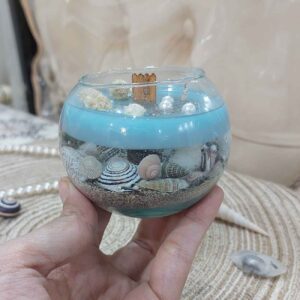 海洋灵感蓝色蜡烛 – 适合各种环境的美学设计