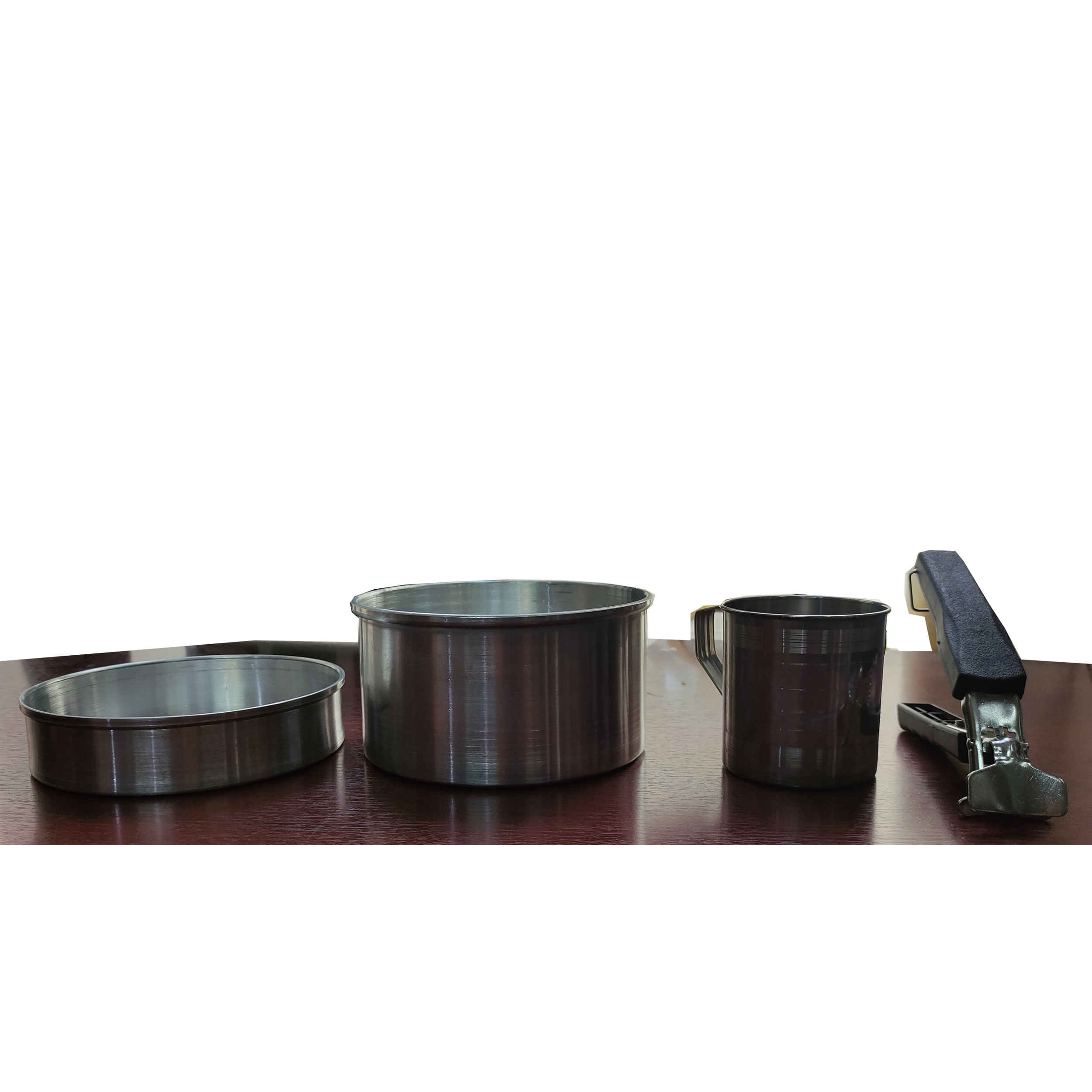 户外炊具套装 – 四件便携炊具,适合徒步、背包旅行