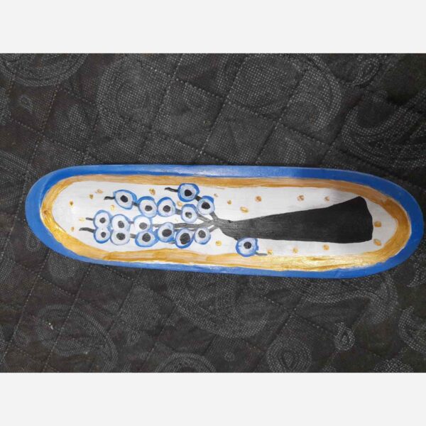 Pottery Evil Eye Incense Holder - Aromatherapy & Energy Protection with Evil Eye Design (2)