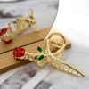 Rose Flower Hair Claw for Women - Fashionable and Unique (1)