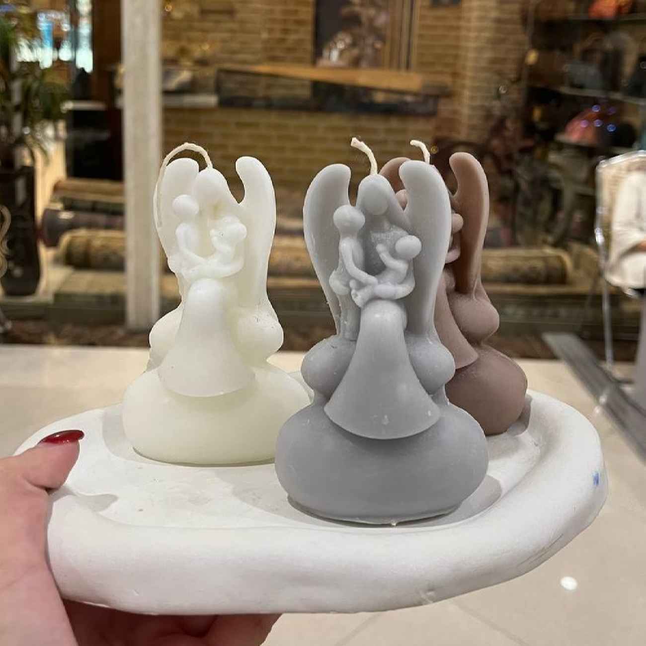 独特母子蜡烛设计 – 点亮特别的亲情联系