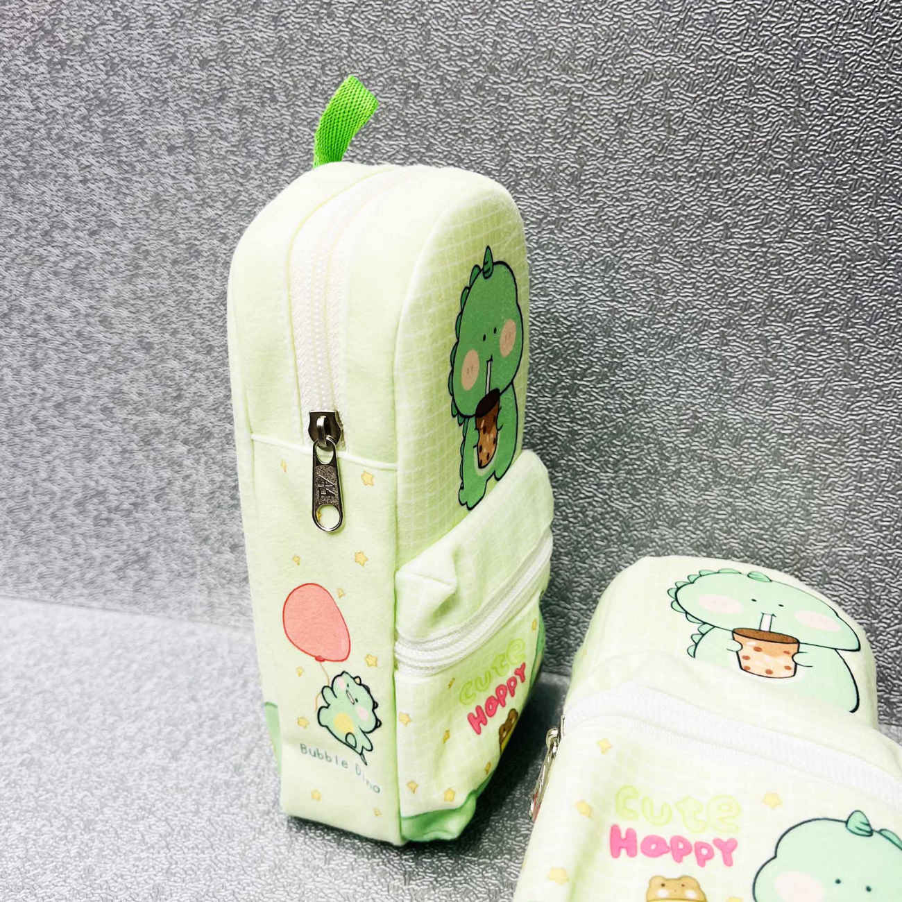 天鹅绒恐龙笔袋 – 可爱柔软，儿童文具收纳