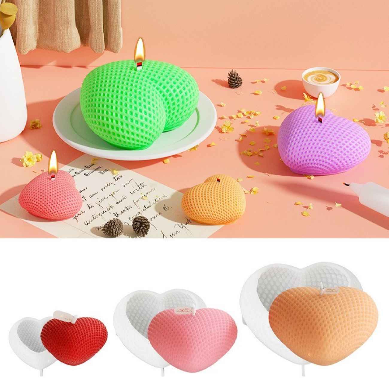 藤编图案模具——适合礼物、婚礼和情人节