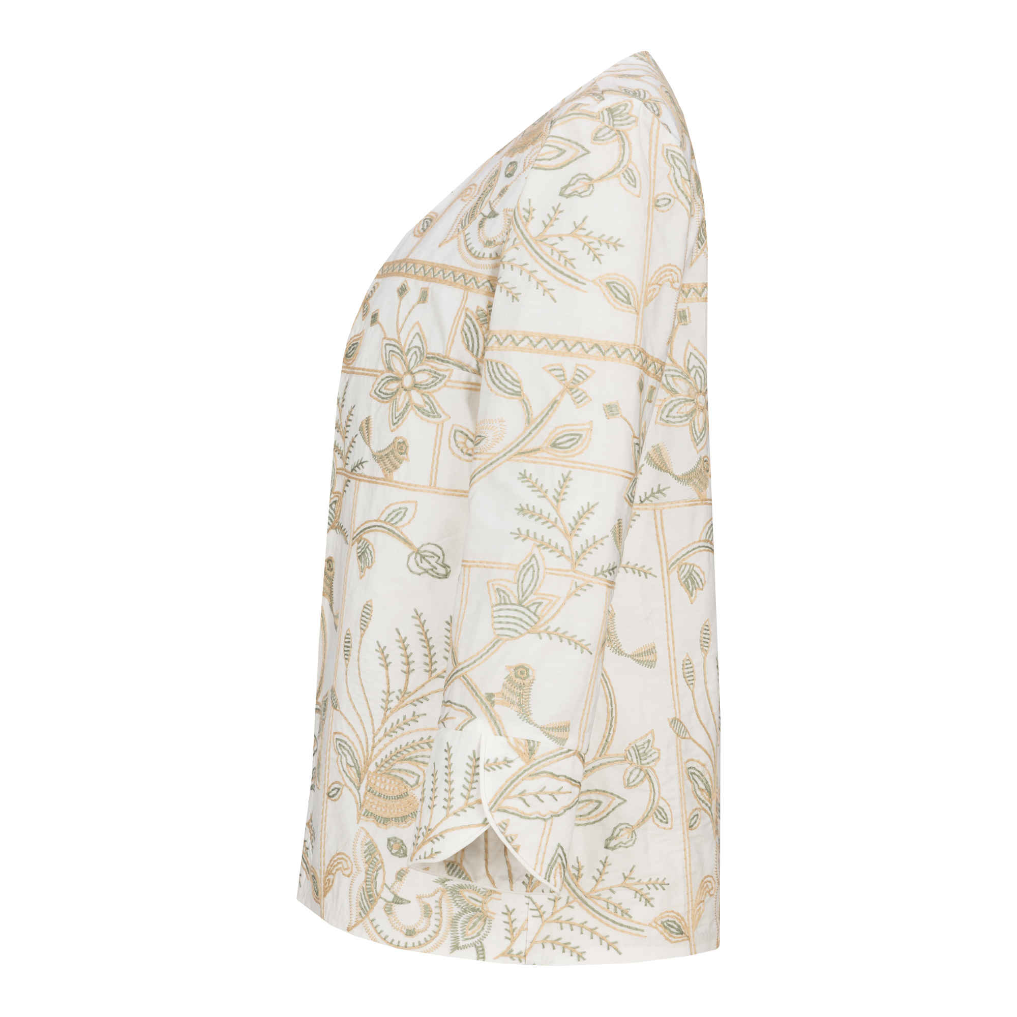 女式西装风曼托,V 字领设计,奶油色,适合仪式场合