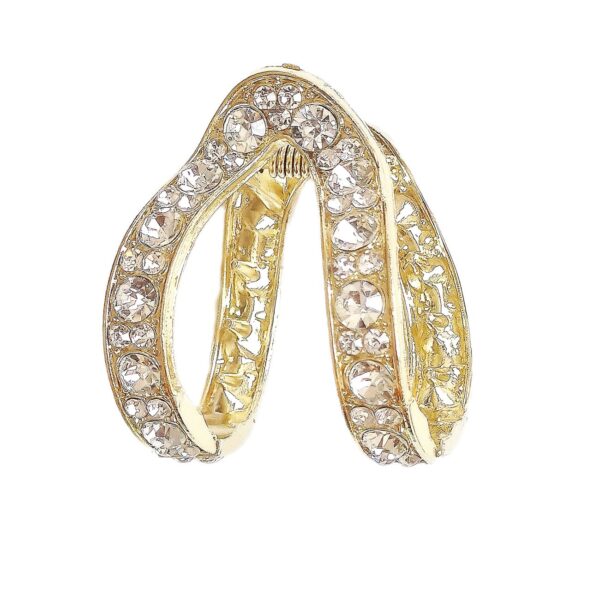 Women's Hair Claw – Double Ring Ponytail Model (1)