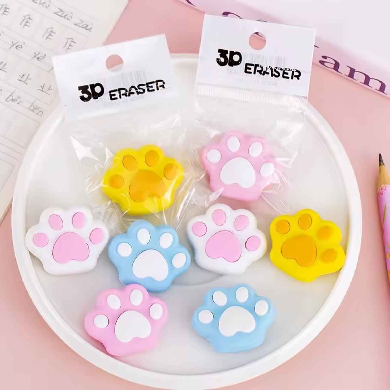 猫爪造型橡皮——收藏家的心头好