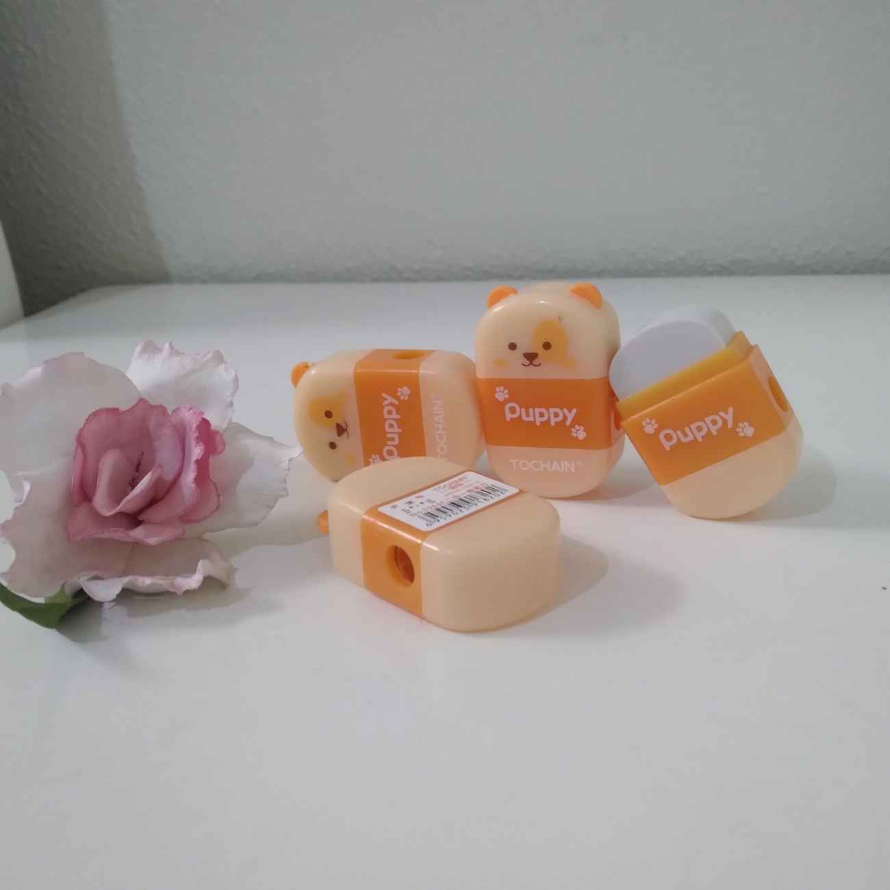 可爱小熊卷笔刀带橡皮擦——校园必备好物