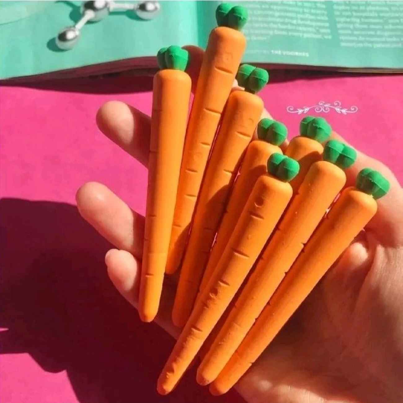 可爱胡萝卜橡皮擦——趣味与实用兼备的书桌好物