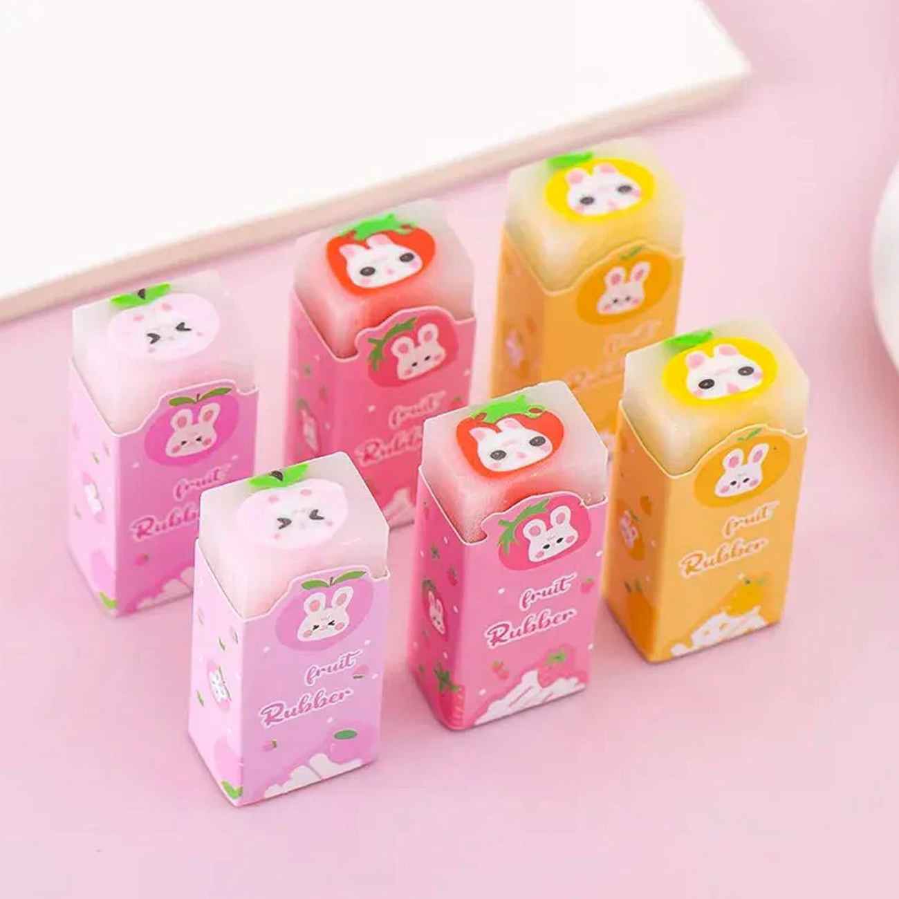 新鲜水果橡皮擦——适合儿童、赠礼及文具爱好者