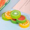 Mini Fruit Erasers – Watermelon, Orange & Kiwi Delights (1)