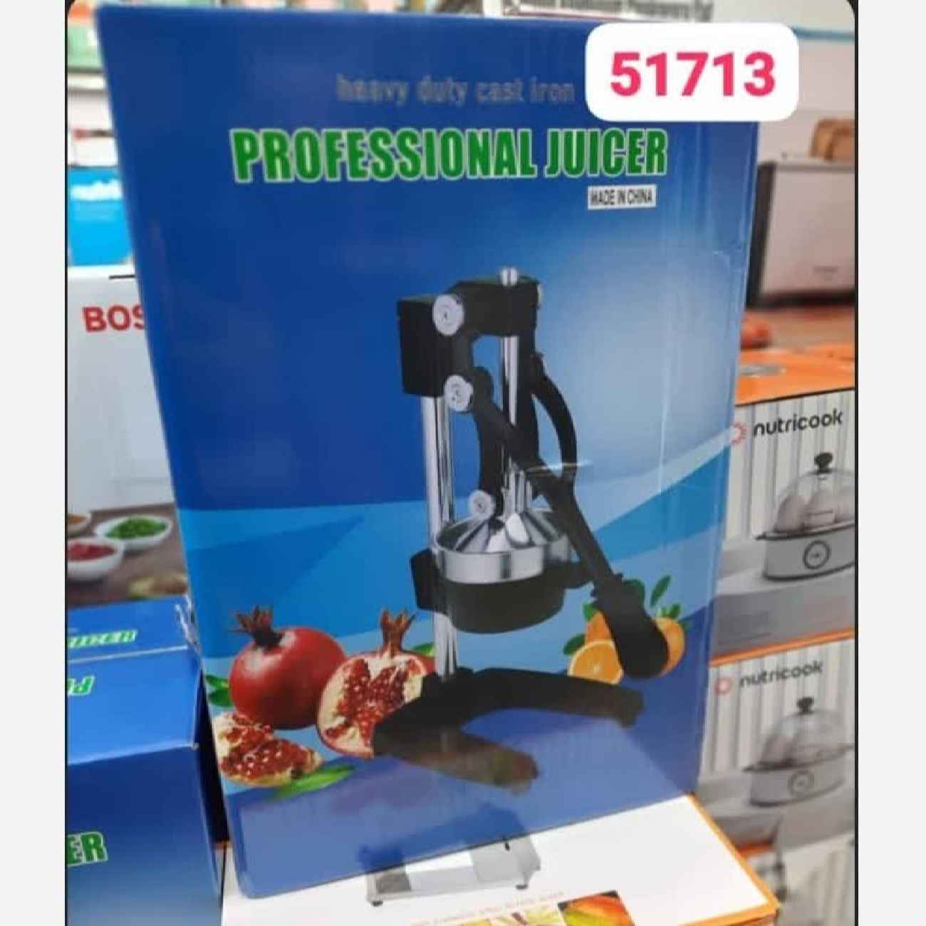 银色手动柑橘榨汁器——重型手压器,适合榨柠檬与其他水果